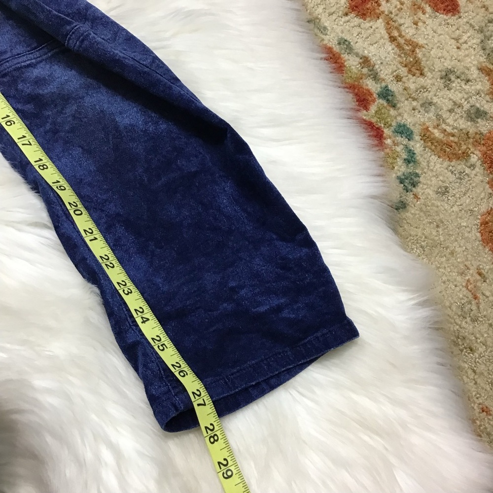 Pilcro Urban The Wanderer Velvet Overalls Jumpsuit Denim Blue 2 Boho Distressed - Picture 11 of 14